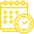 Here's an alt tag for the image: `Calendar and clock, scheduling icon`