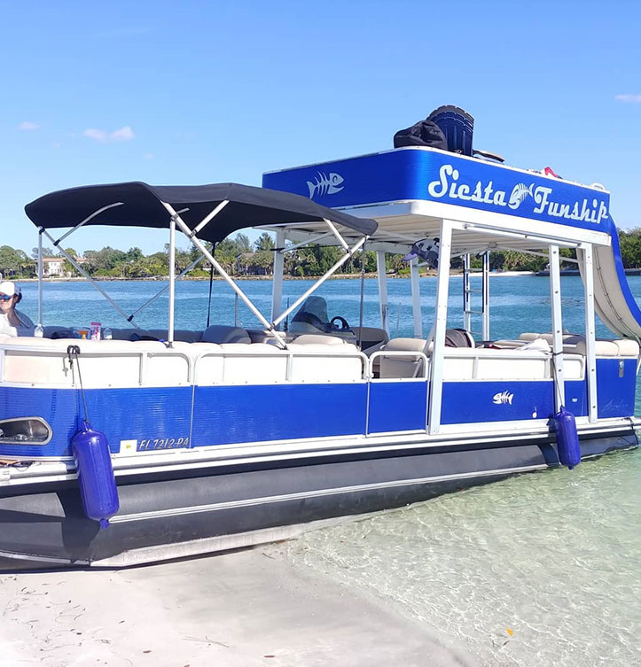 Planning custom Funship rental experiences on Sarasota Bay waters